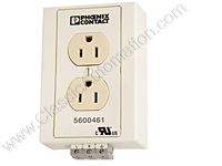 5600461, Rail Mounted Dual Socket for Phoenix Contact Module